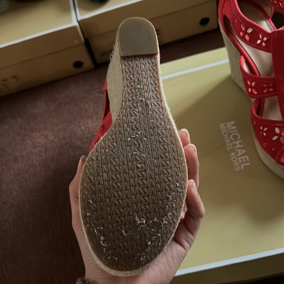 Michael Kors Coral Platform Wedge Sandals - Picture 4 of 4